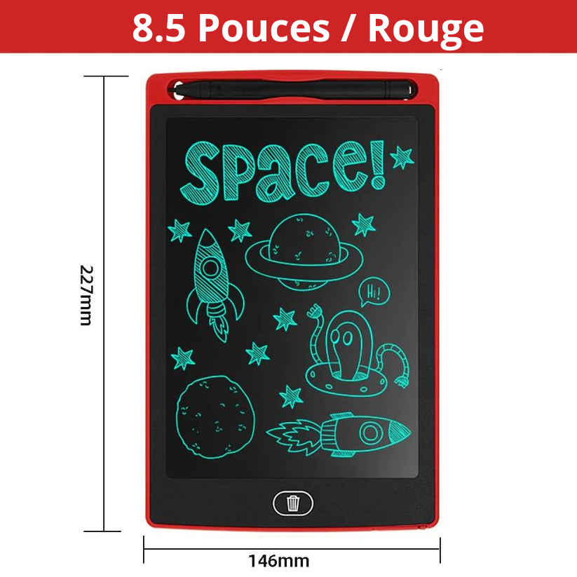 KidsPad™ | Tablette de dessin et d'écriture multicolore LCD Youpy Kids